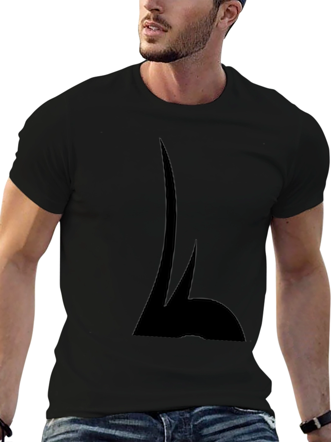 Shadowy Silhouette Graphic Tee - Modern Casual Wear