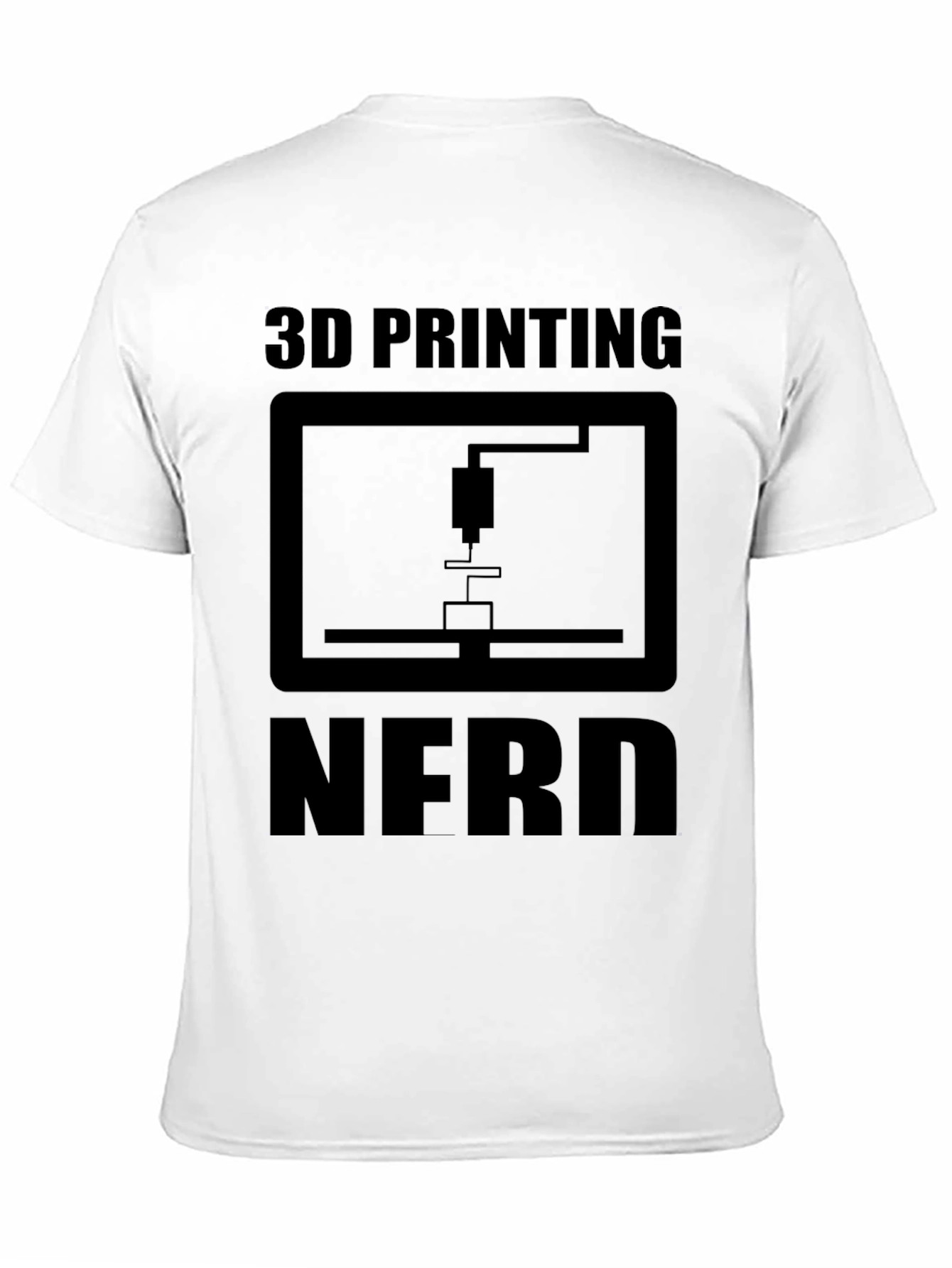 3D Printing Nerd Black T-Shirt