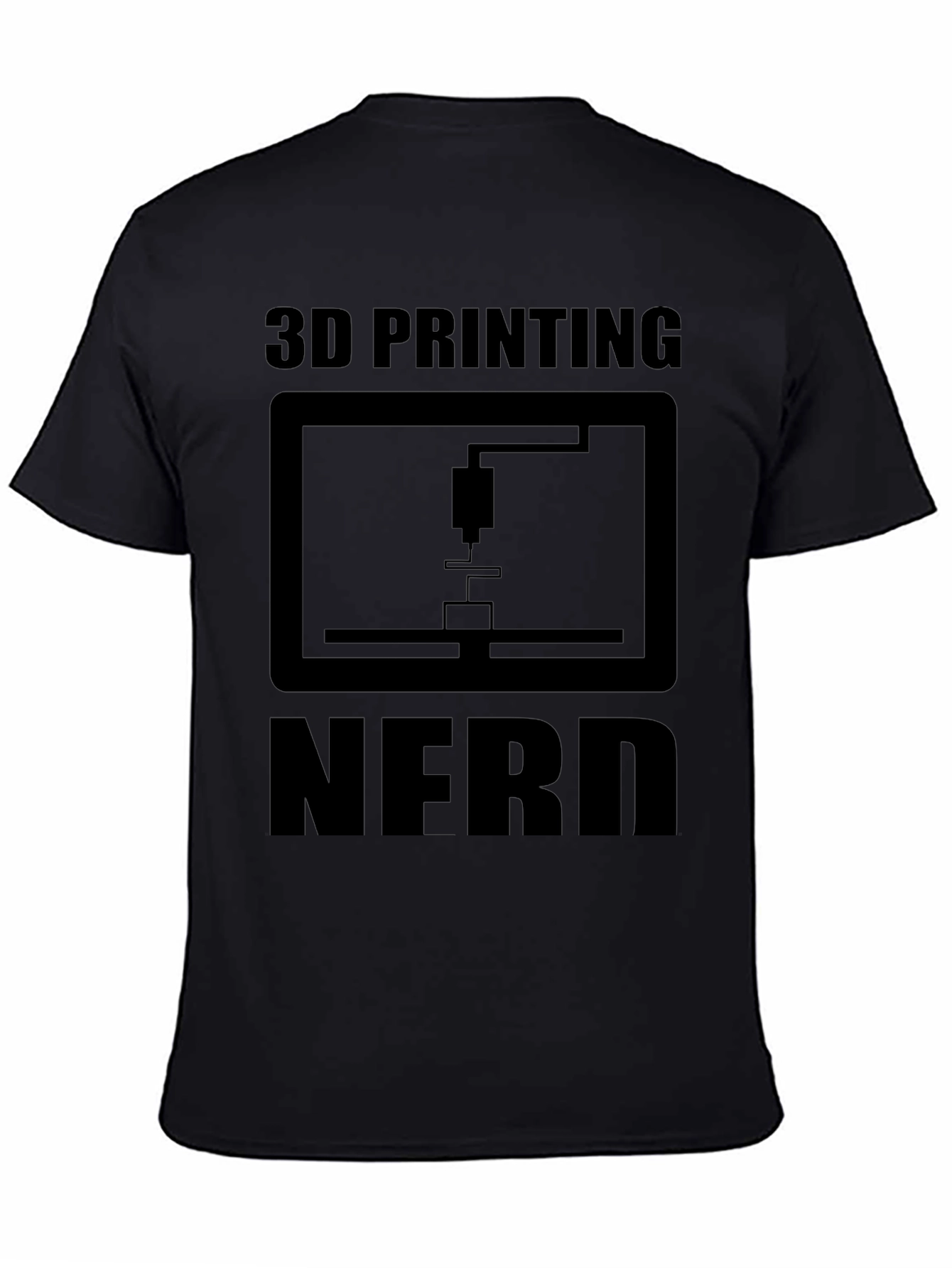 3D Printing Nerd Black T-Shirt