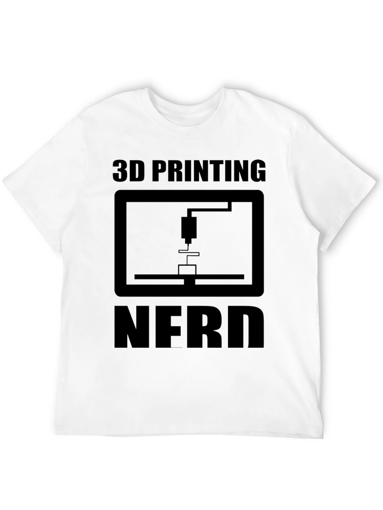 3D Printing Nerd Black T-Shirt