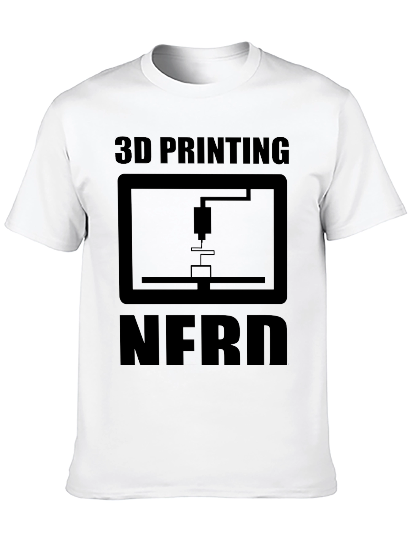 3D Printing Nerd Black T-Shirt