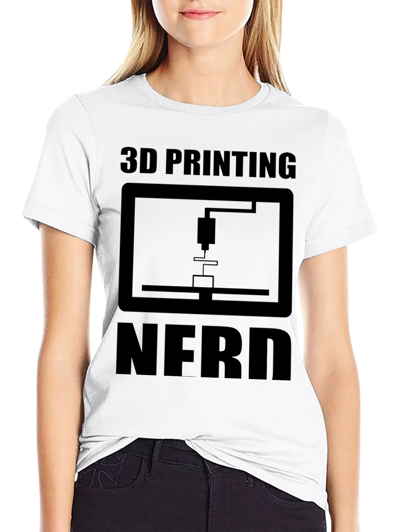 3D Printing Nerd Black T-Shirt