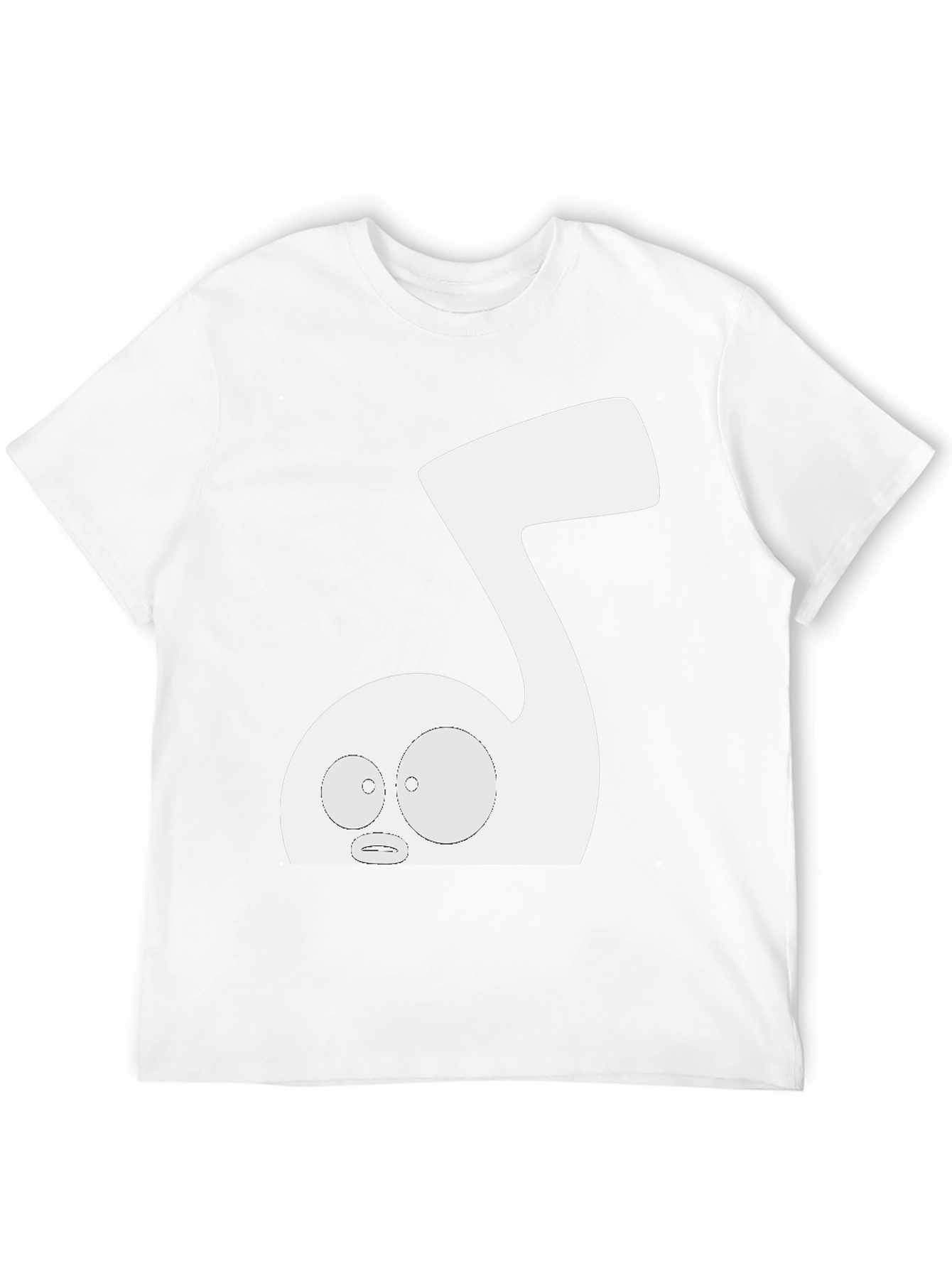 Music Note Cartoon Graphic Tee - Unique Style