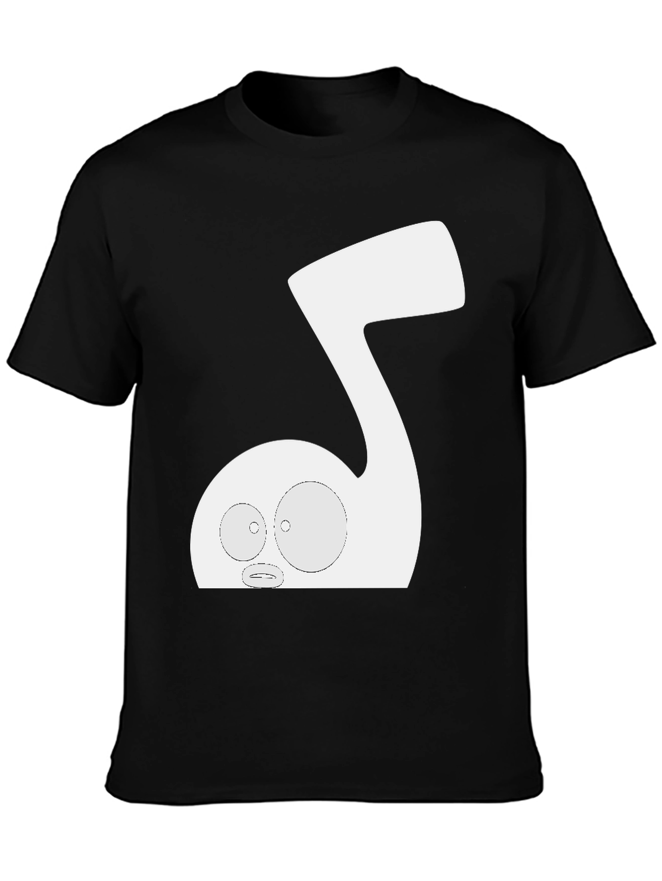 Music Note Cartoon Graphic Tee - Unique Style