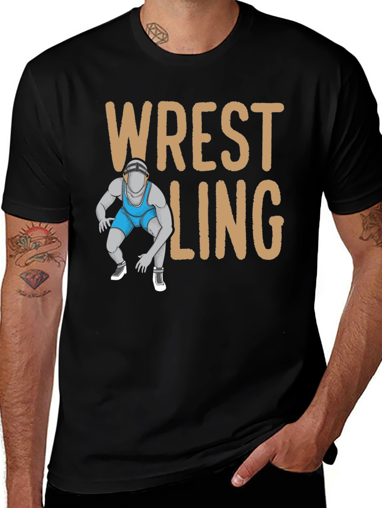 Wrestling Graphic T-Shirt
