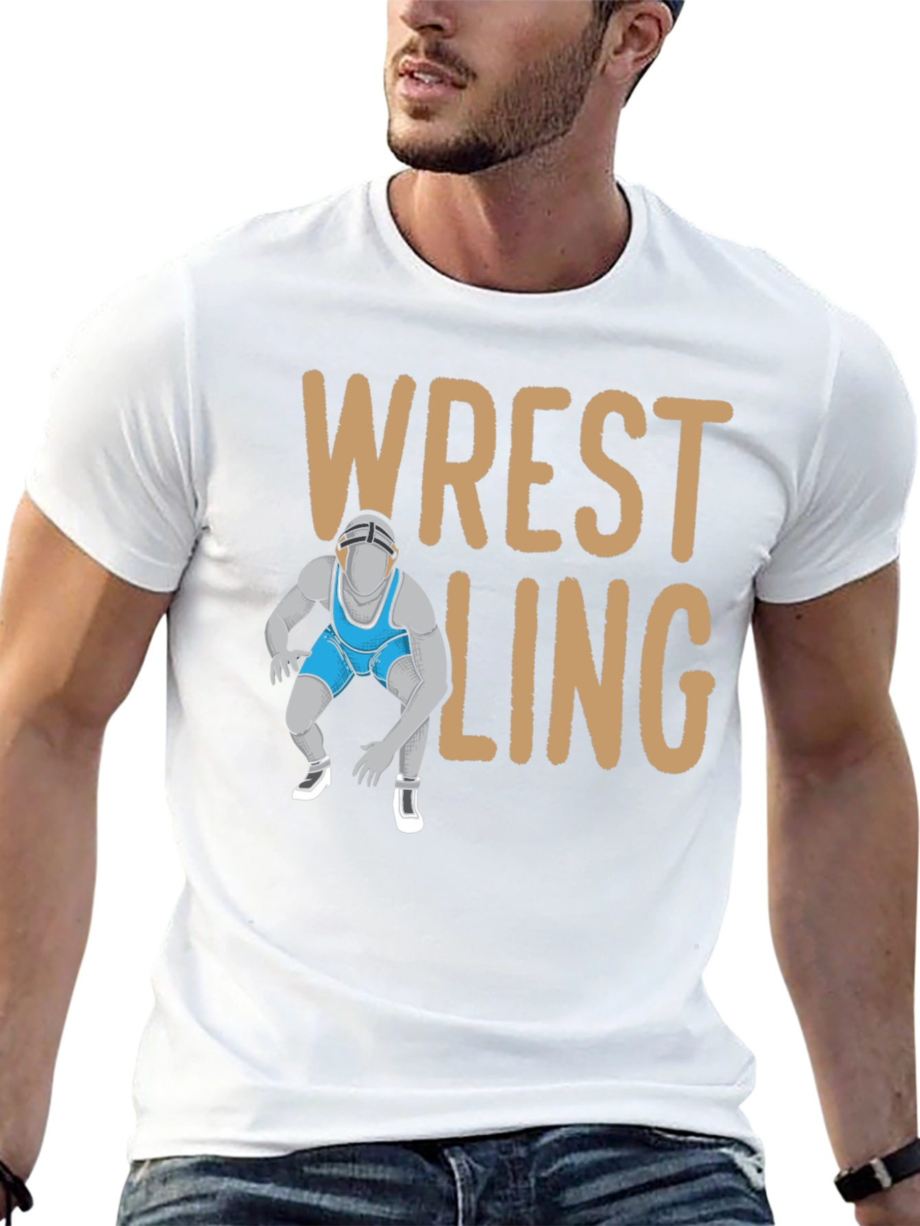 Wrestling Graphic T-Shirt