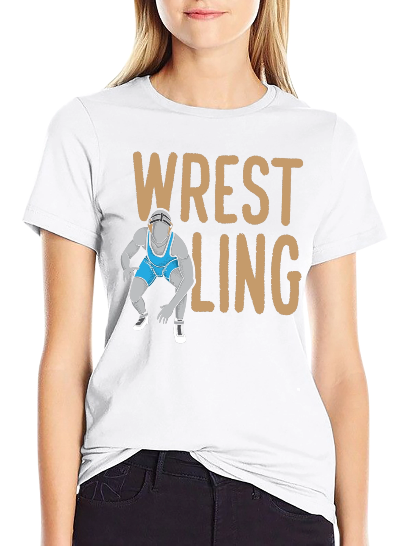 Wrestling Graphic T-Shirt