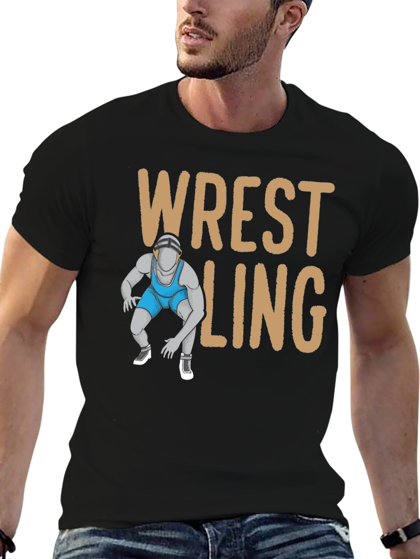 Wrestling Graphic T-Shirt