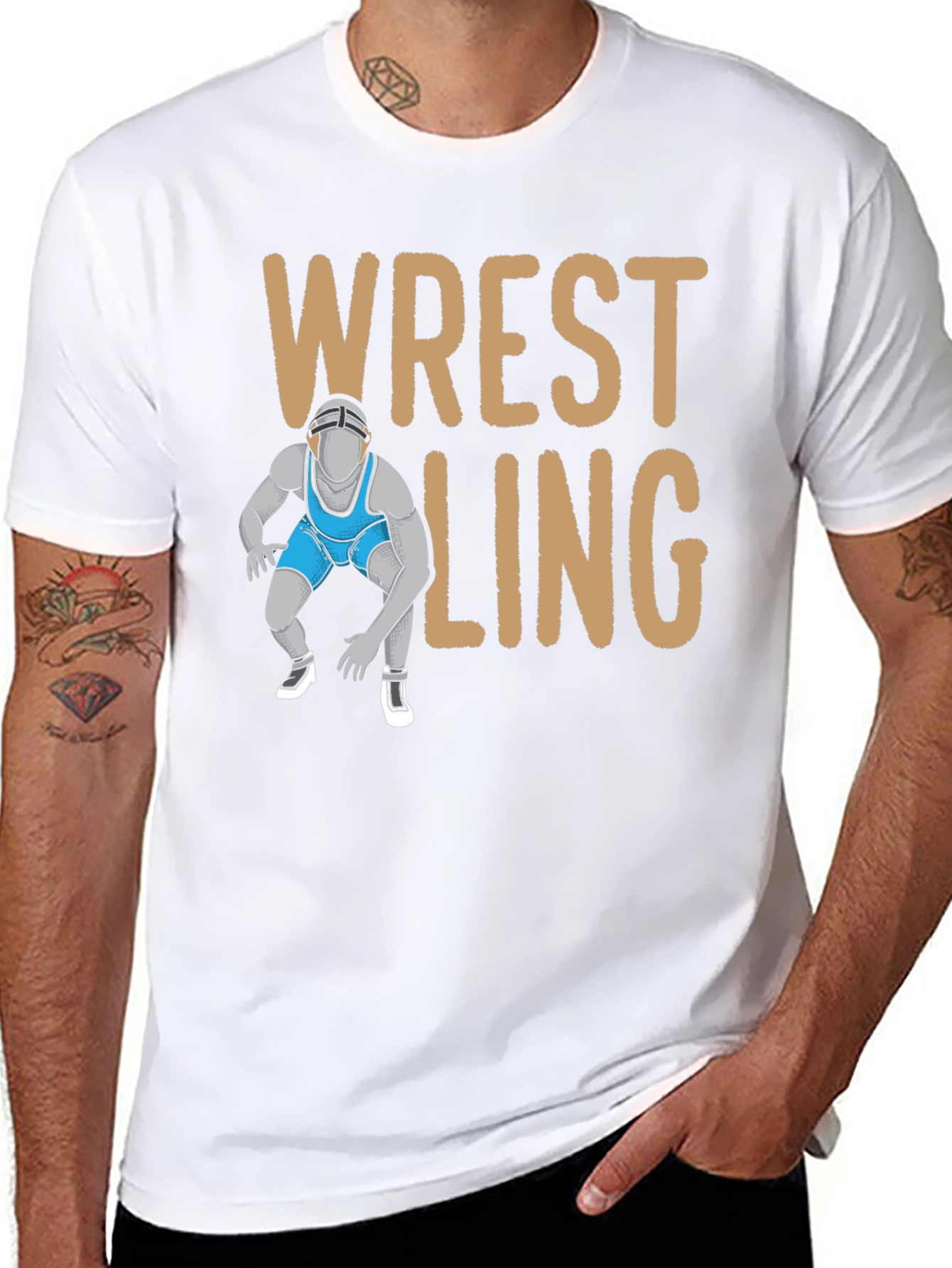 Wrestling Graphic T-Shirt