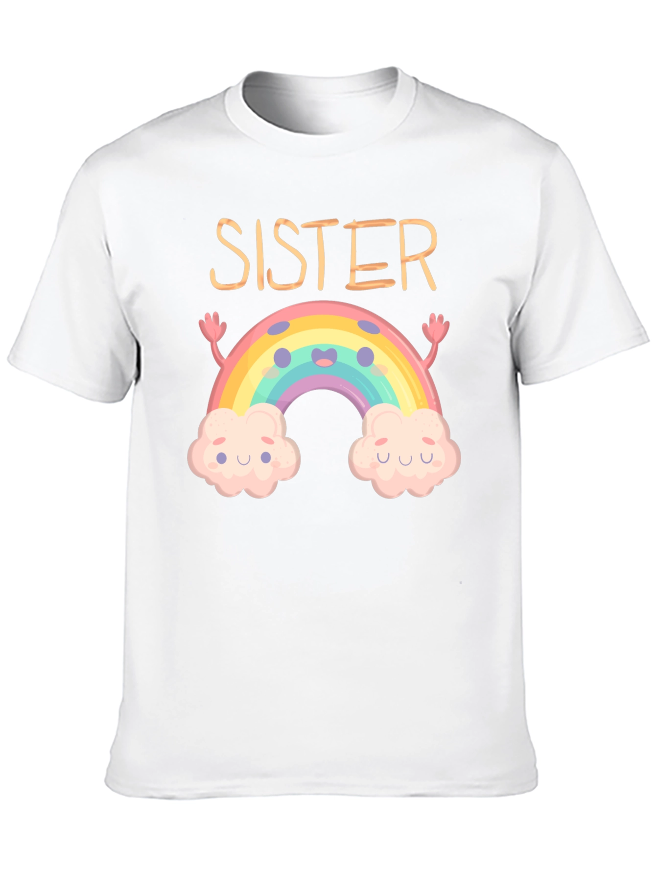 Sister Rainbow Graphic Tee - Cute Matching Outfit