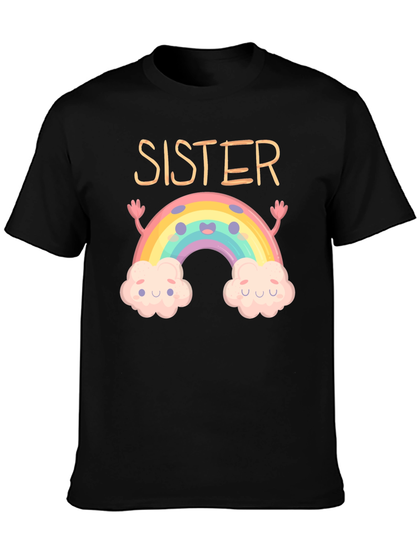 Sister Rainbow Graphic Tee - Cute Matching Outfit