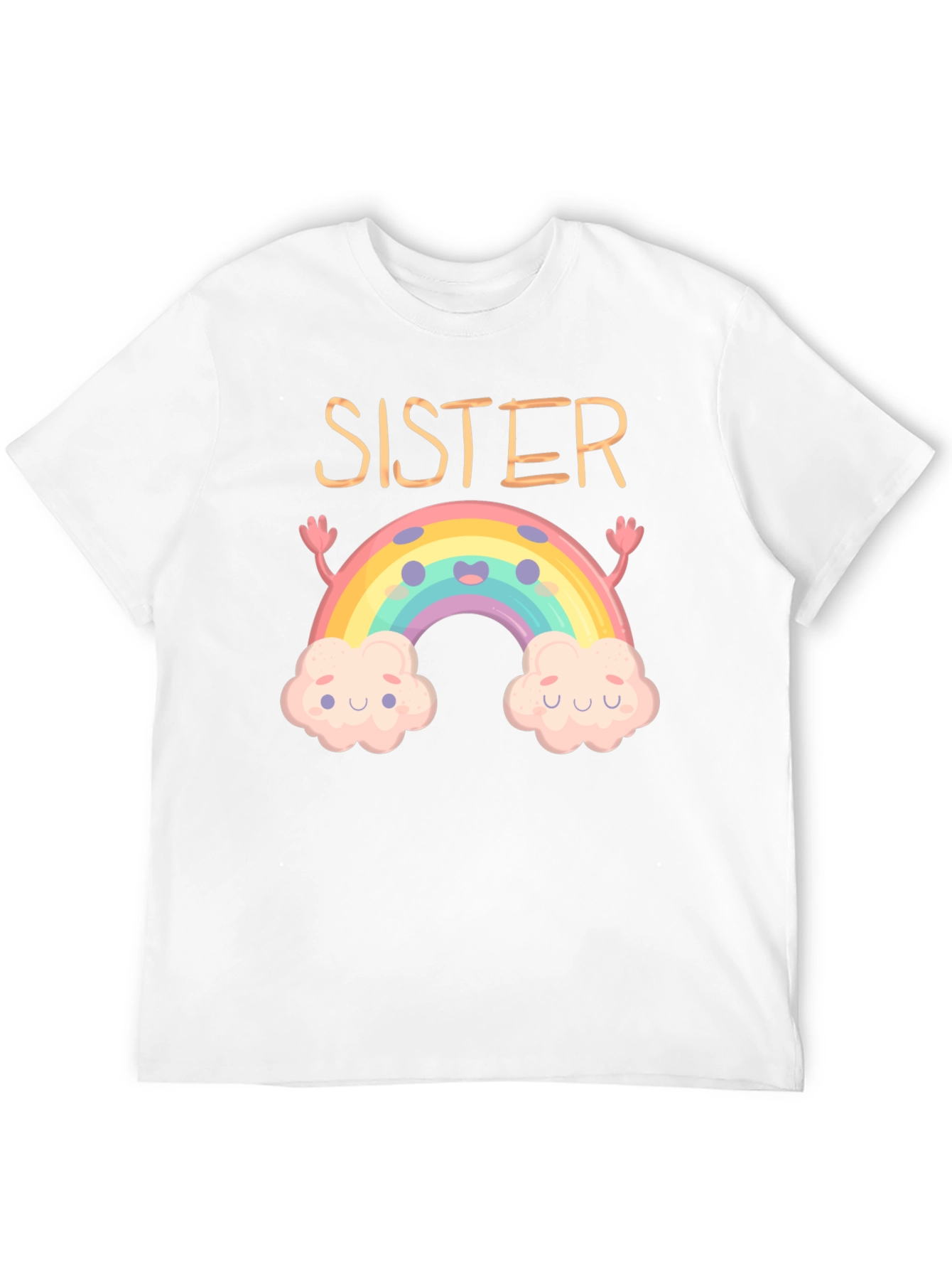 Sister Rainbow Graphic Tee - Cute Matching Outfit
