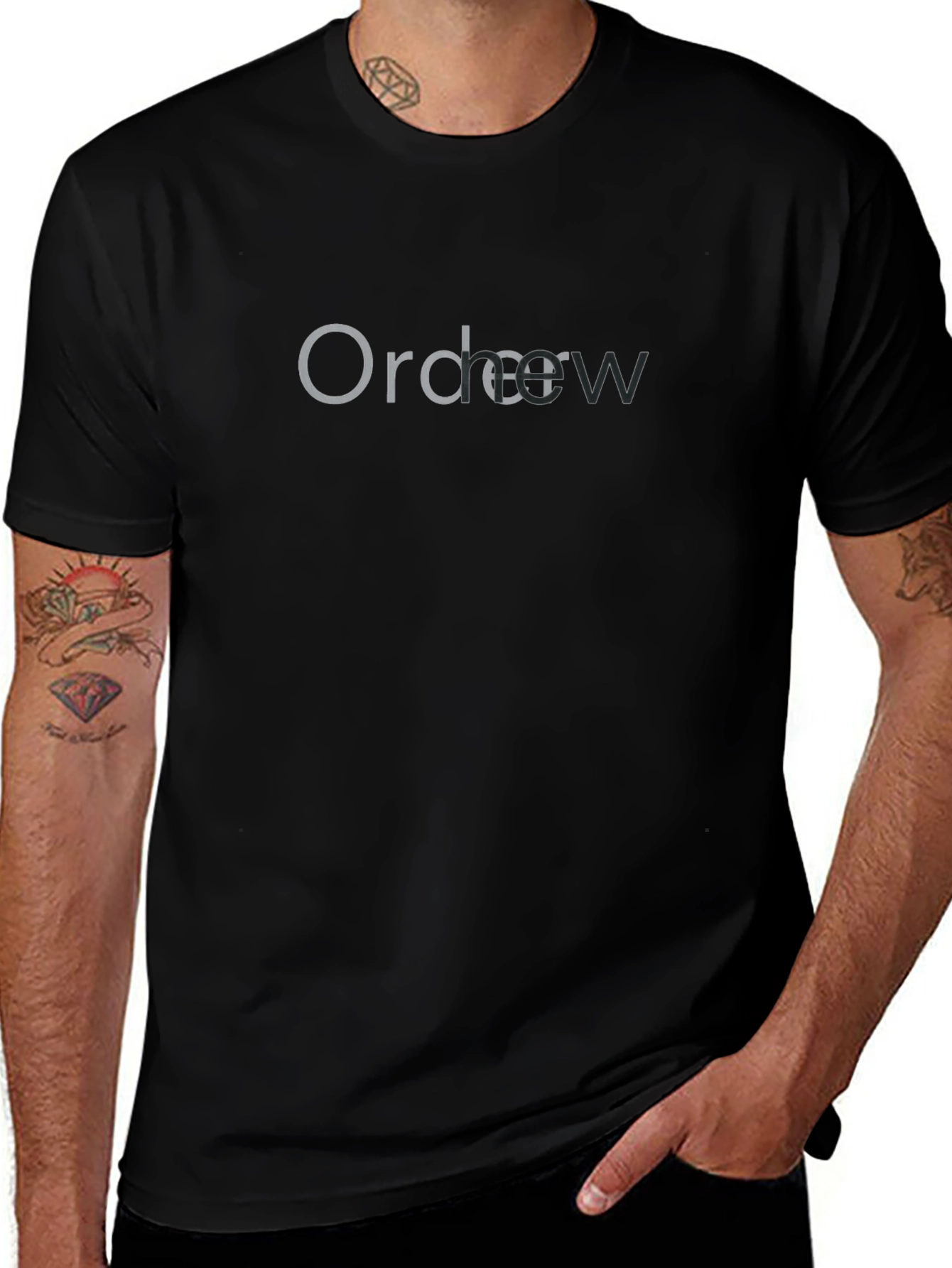 Order New Black Graphic T-Shirt