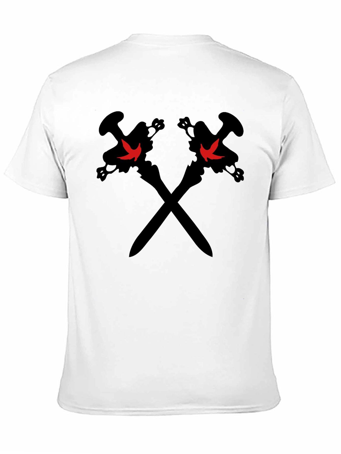Crossed Swords Graphic T-Shirt - Black