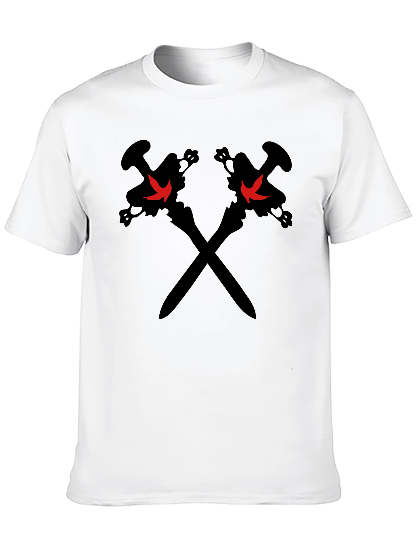 Crossed Swords Graphic T-Shirt - Black
