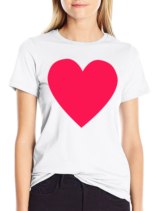 Black T-Shirt with Red Heart