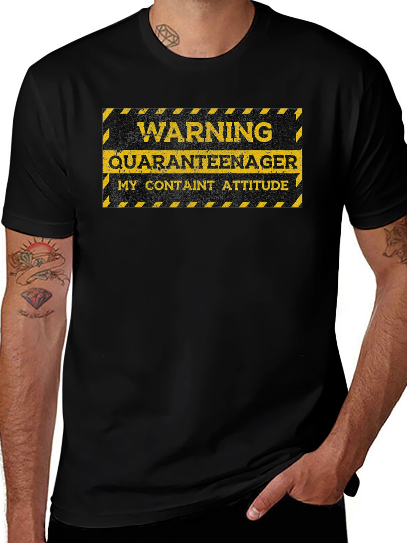 Warning Quaranteenager T-Shirt - Funny Teen Attitude Tee