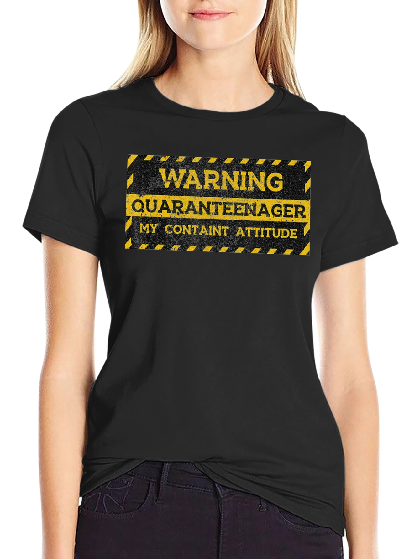 Warning Quaranteenager T-Shirt - Funny Teen Attitude Tee