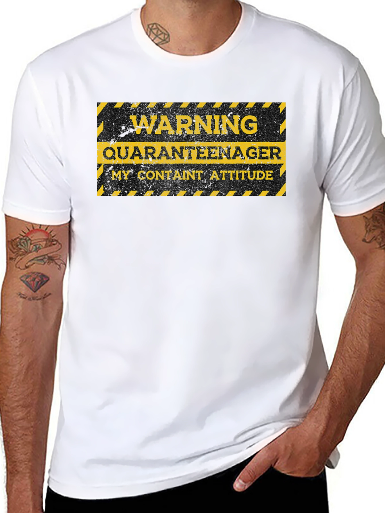 Warning Quaranteenager T-Shirt - Funny Teen Attitude Tee