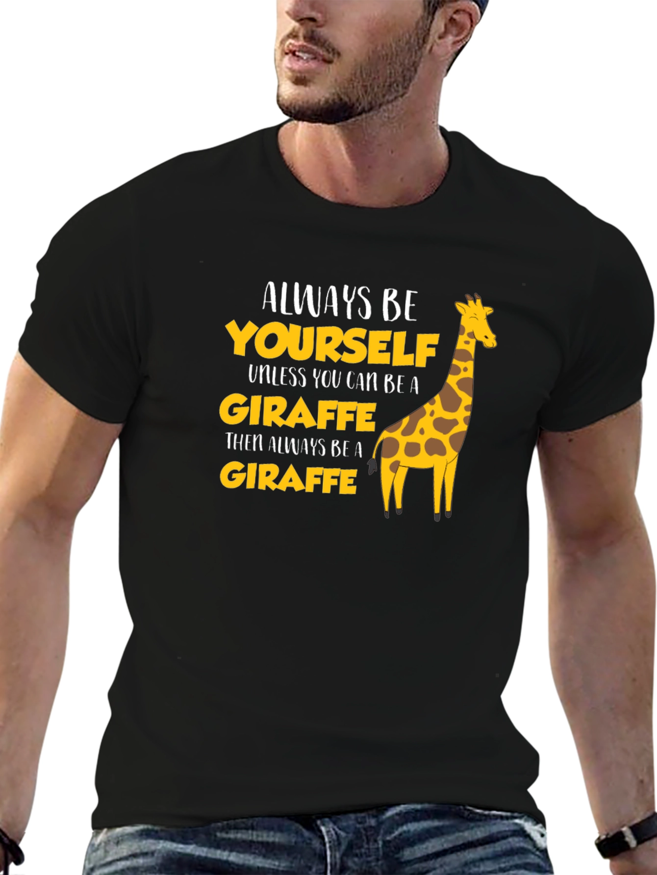 Be a Giraffe T-Shirt Funny Novelty Tee