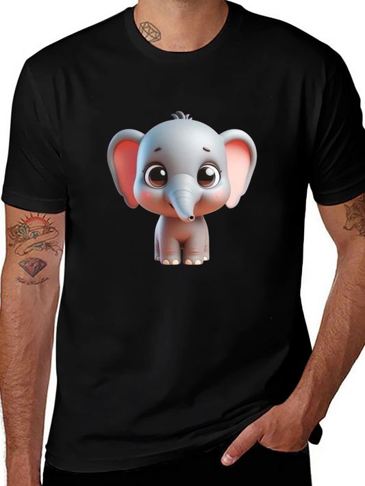 Cute Elephant Graphic T-Shirt