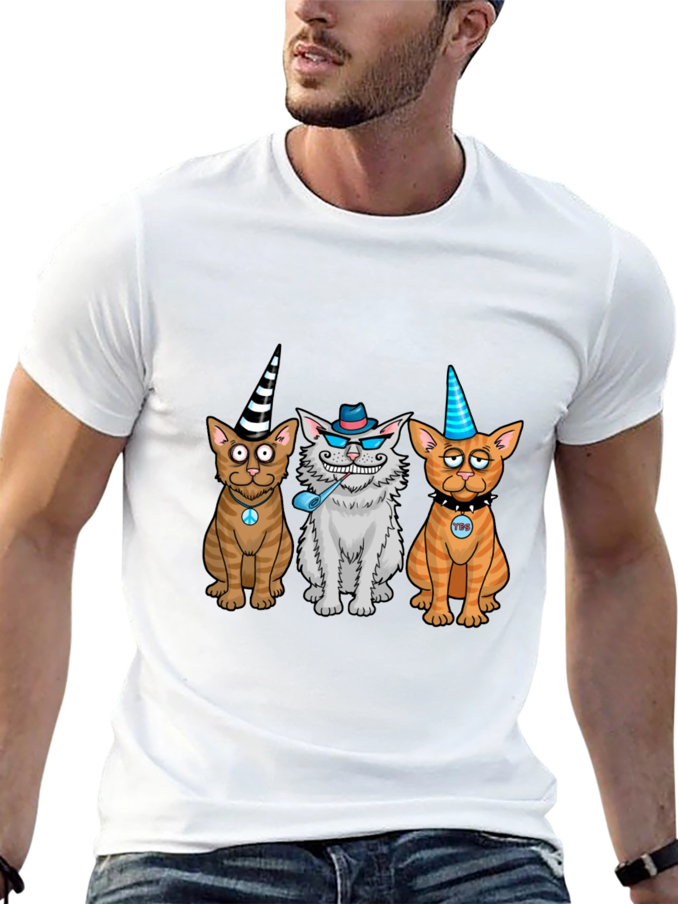 Party Cat T-Shirt - Unique Graphic Tee