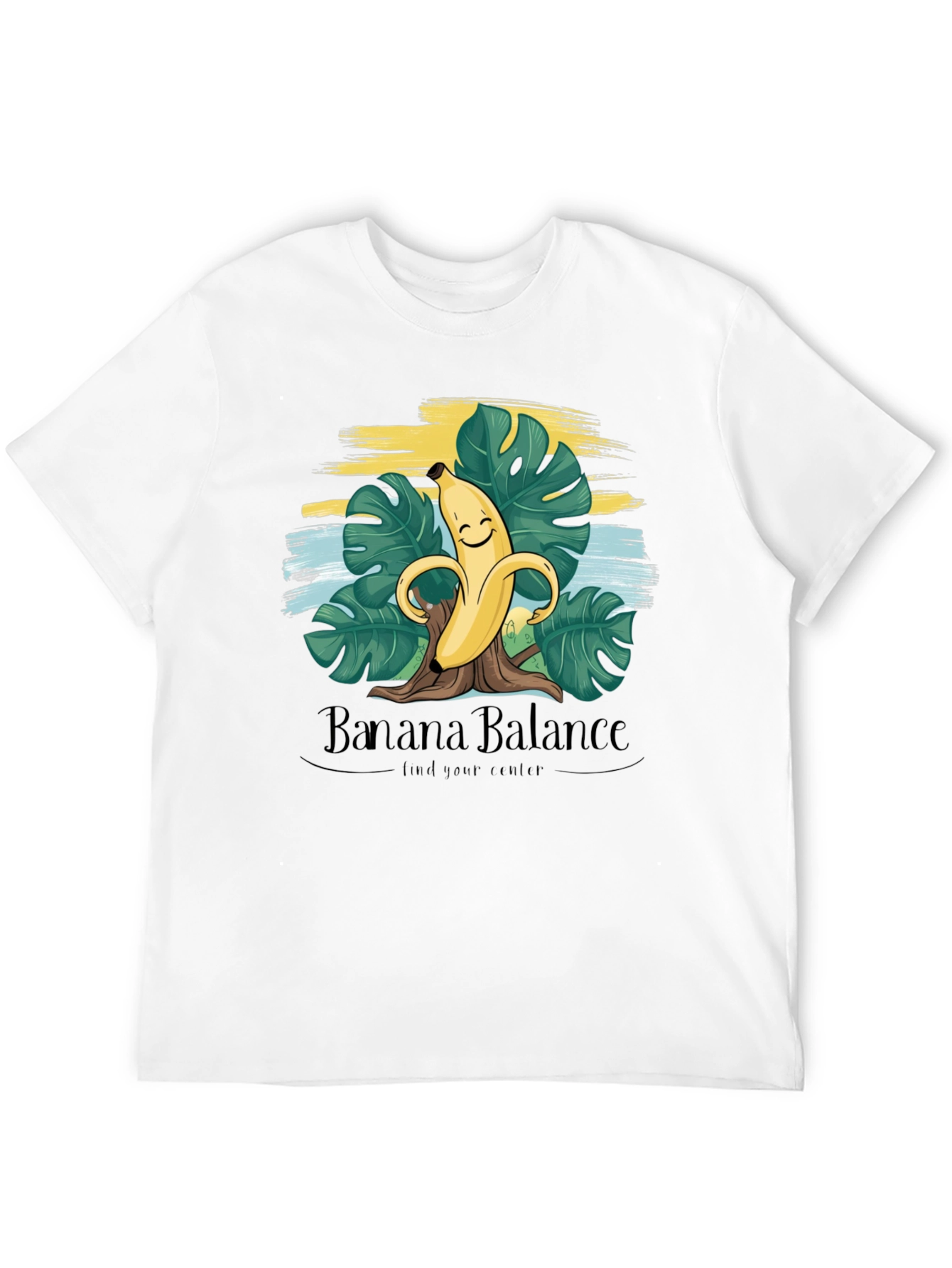 Banana Balance Graphic T-Shirt - Find Your Center
