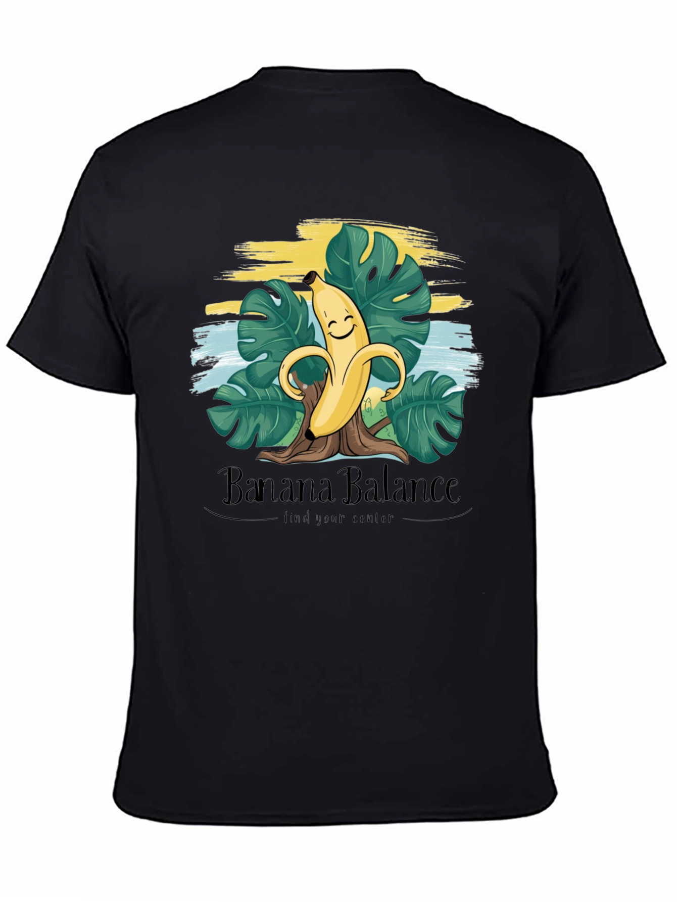 Banana Balance Graphic T-Shirt - Find Your Center