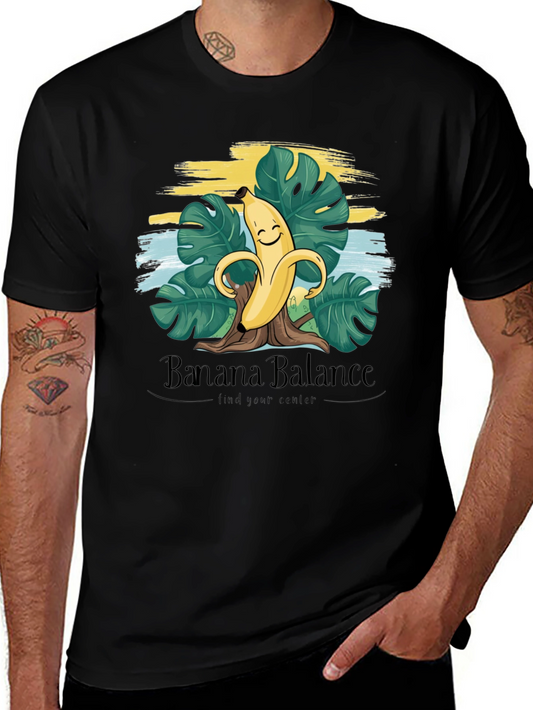 Banana Balance Graphic T-Shirt - Find Your Center