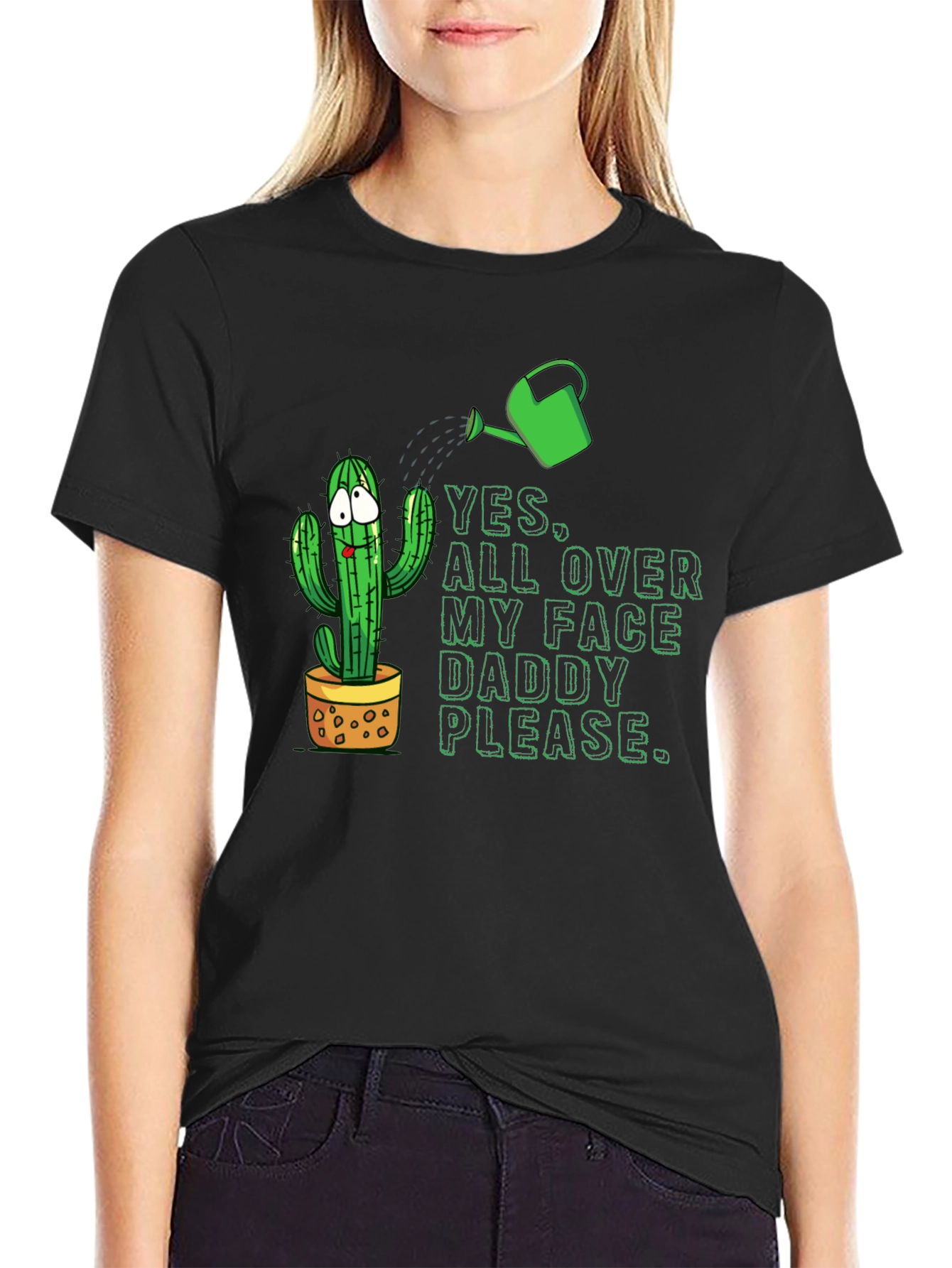 Cactus Humor Graphic T-Shirt