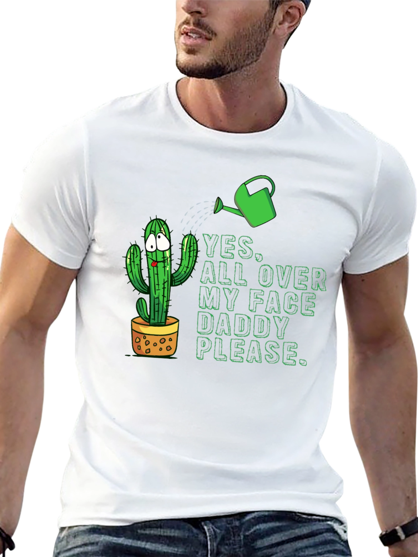 Cactus Humor Graphic T-Shirt