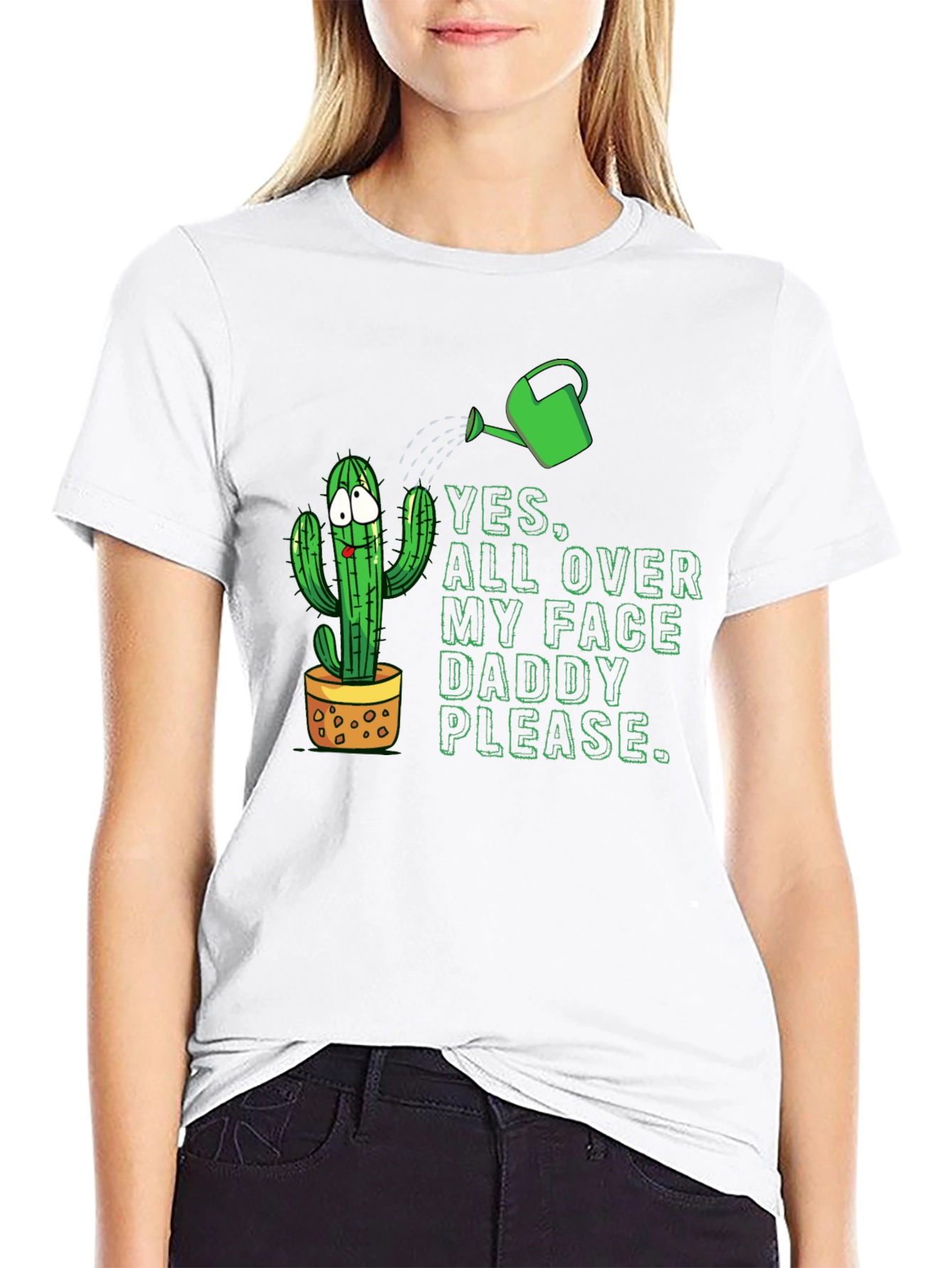 Cactus Humor Graphic T-Shirt