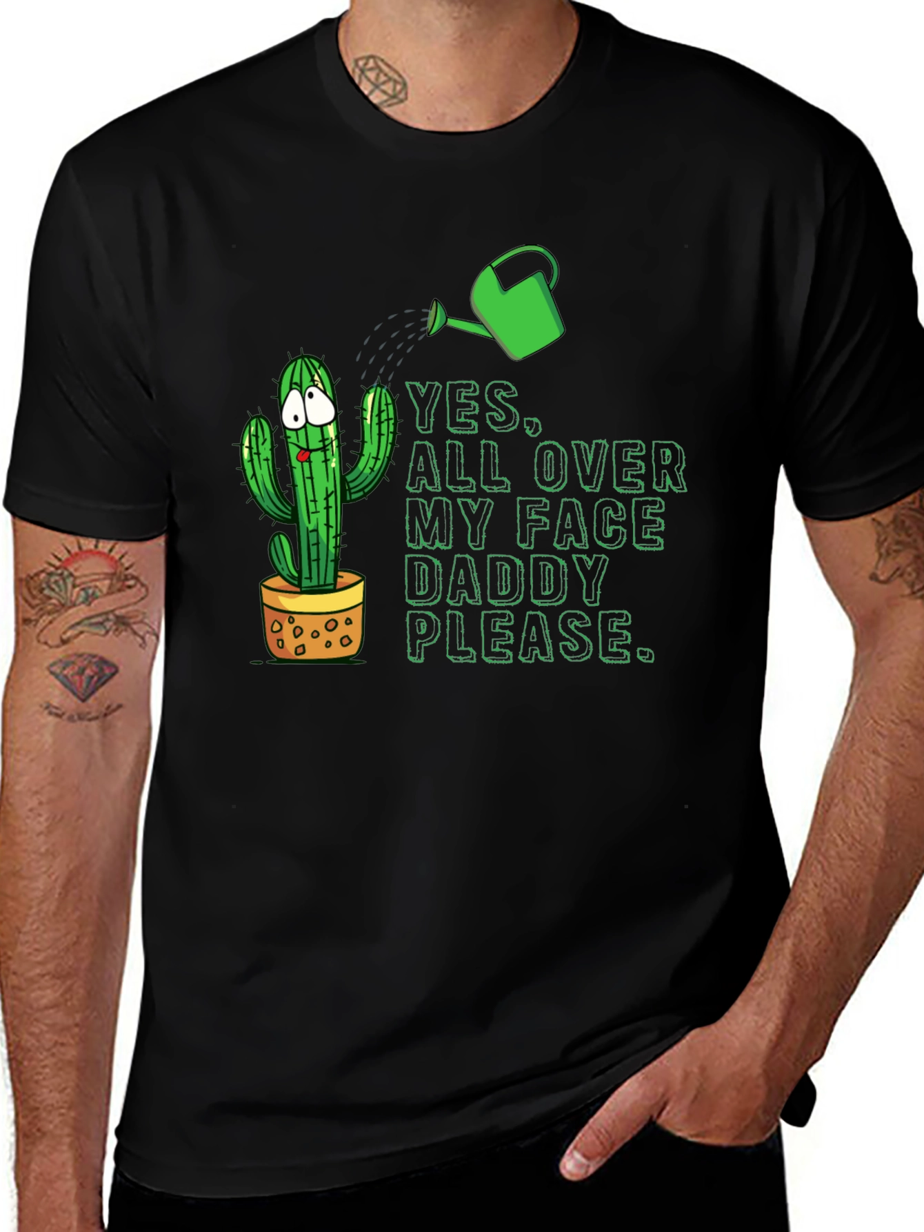 Cactus Humor Graphic T-Shirt