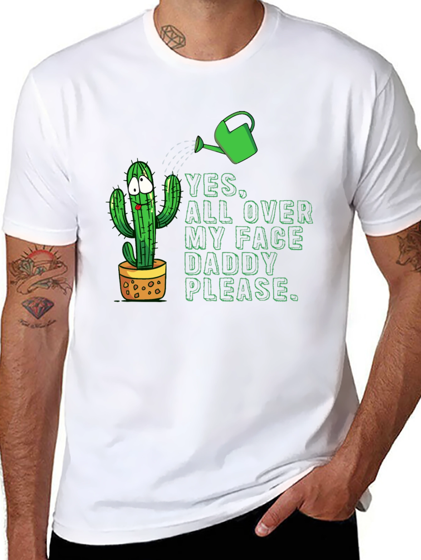 Cactus Humor Graphic T-Shirt