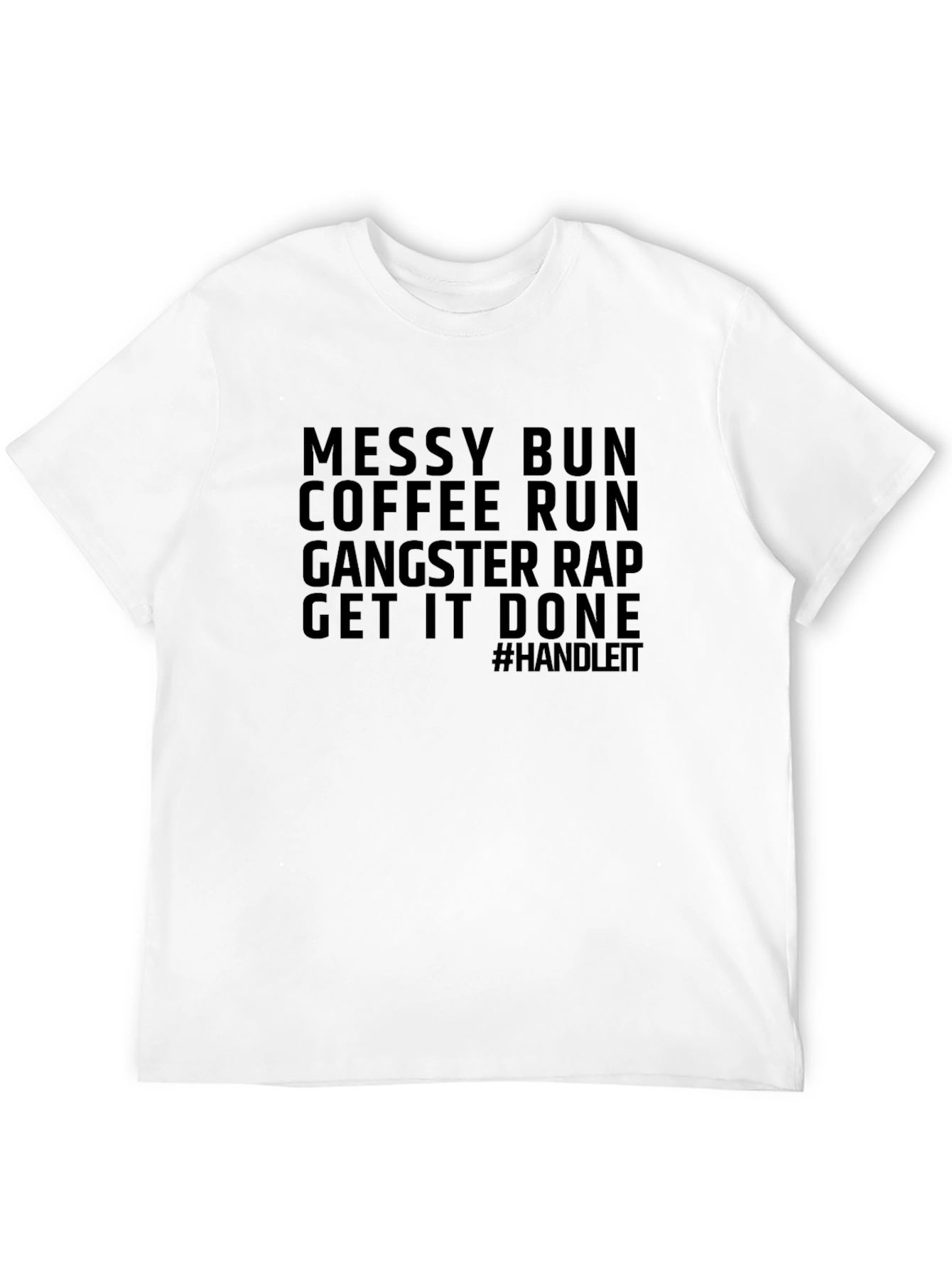 Messy Bun Coffee Run Graphic T-Shirt