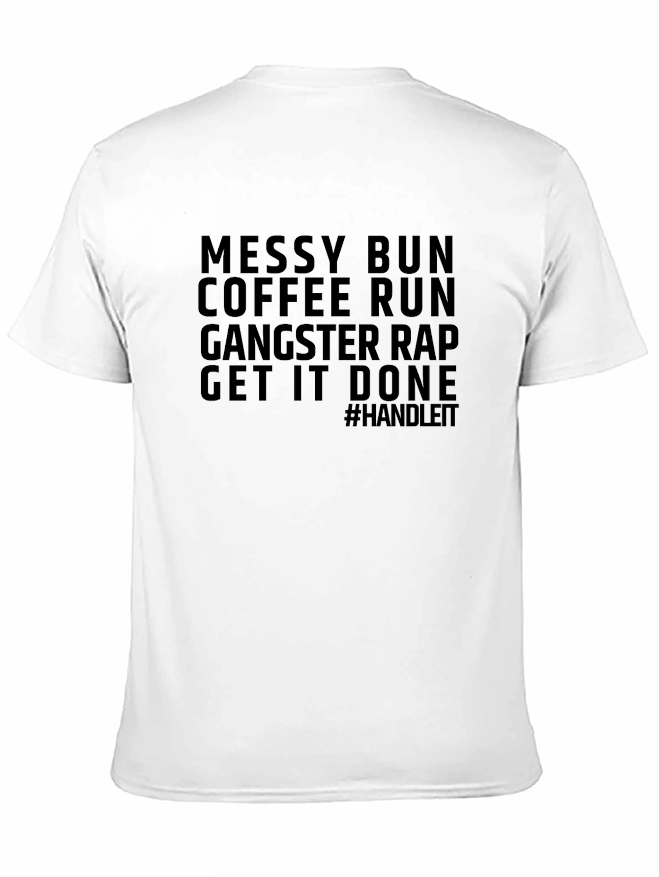 Messy Bun Coffee Run Graphic T-Shirt