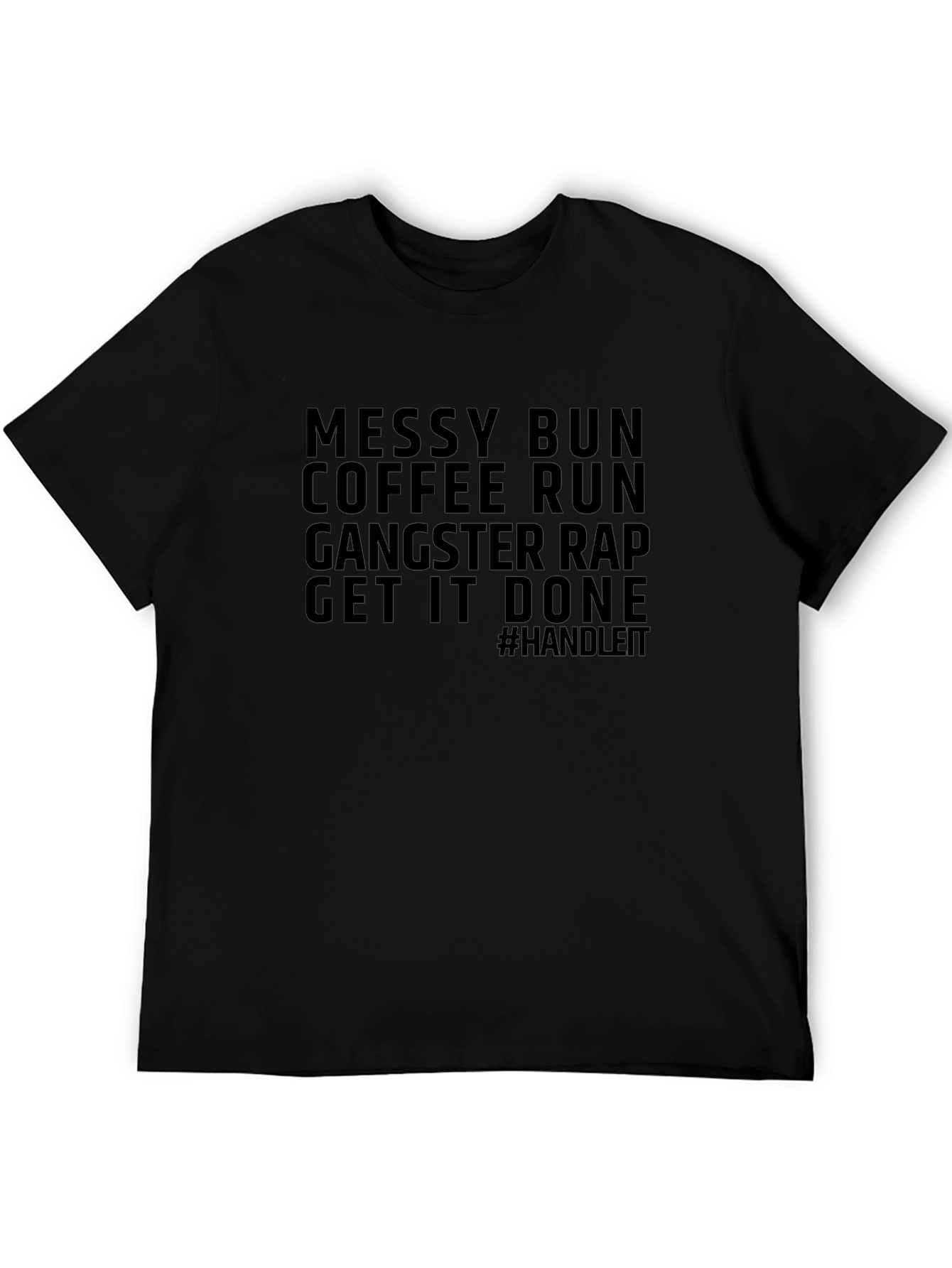 Messy Bun Coffee Run Graphic T-Shirt