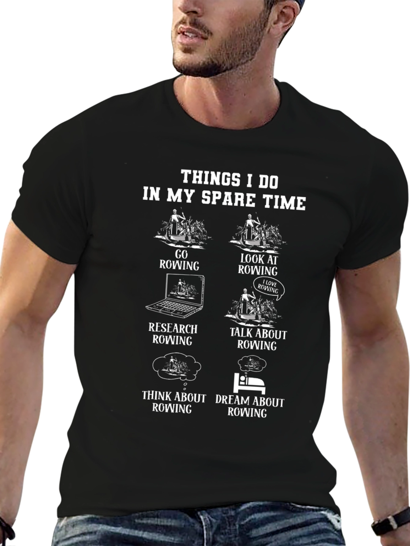 Rowing Enthusiast T-Shirt - Spare Time Activities