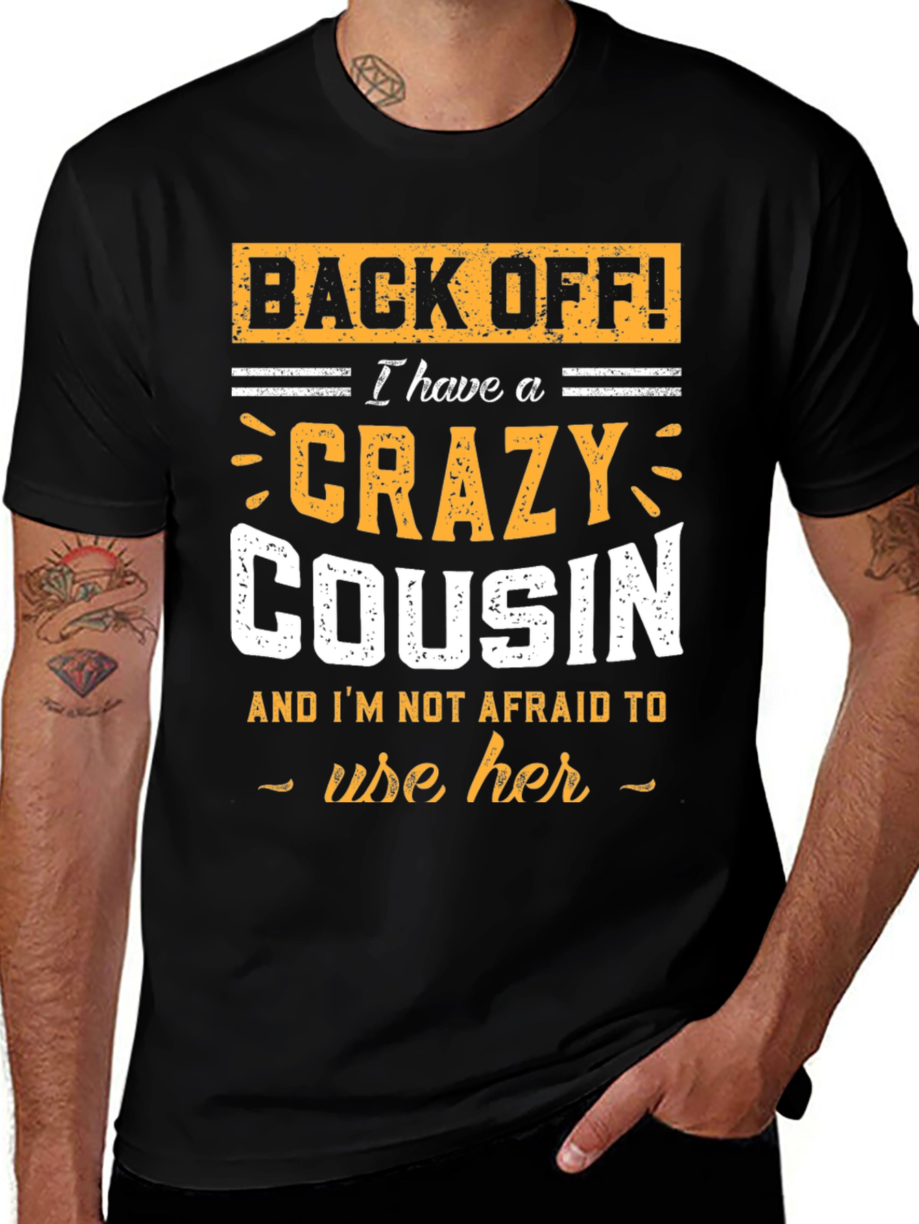 Crazy Cousin T-Shirt - Funny Graphic Tee