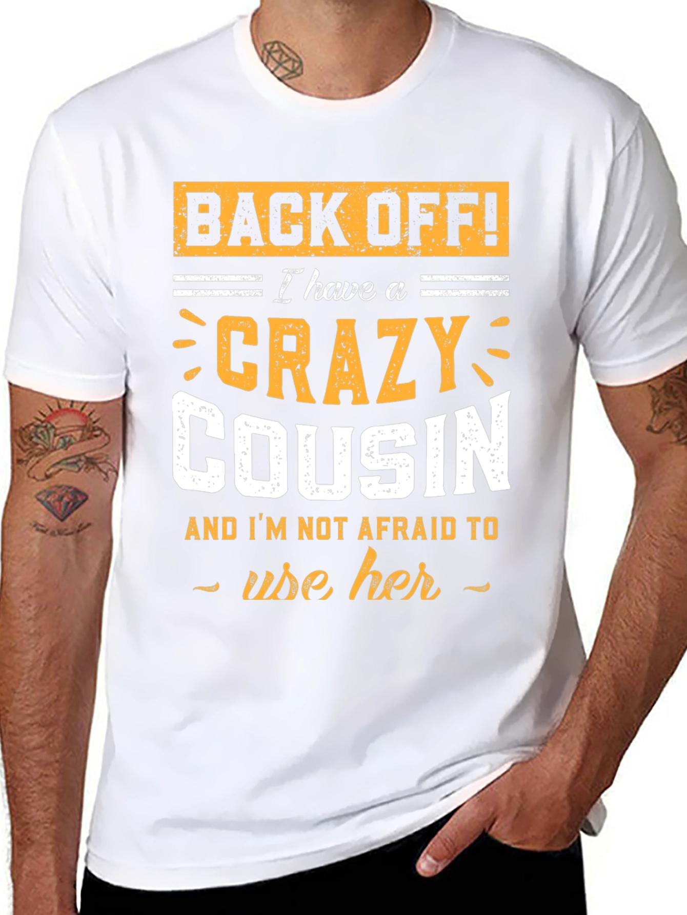 Crazy Cousin T-Shirt - Funny Graphic Tee