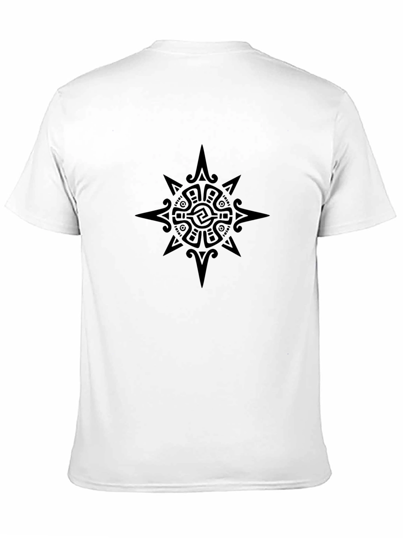 Aztec Sun Black Graphic Tee - Modern Fit