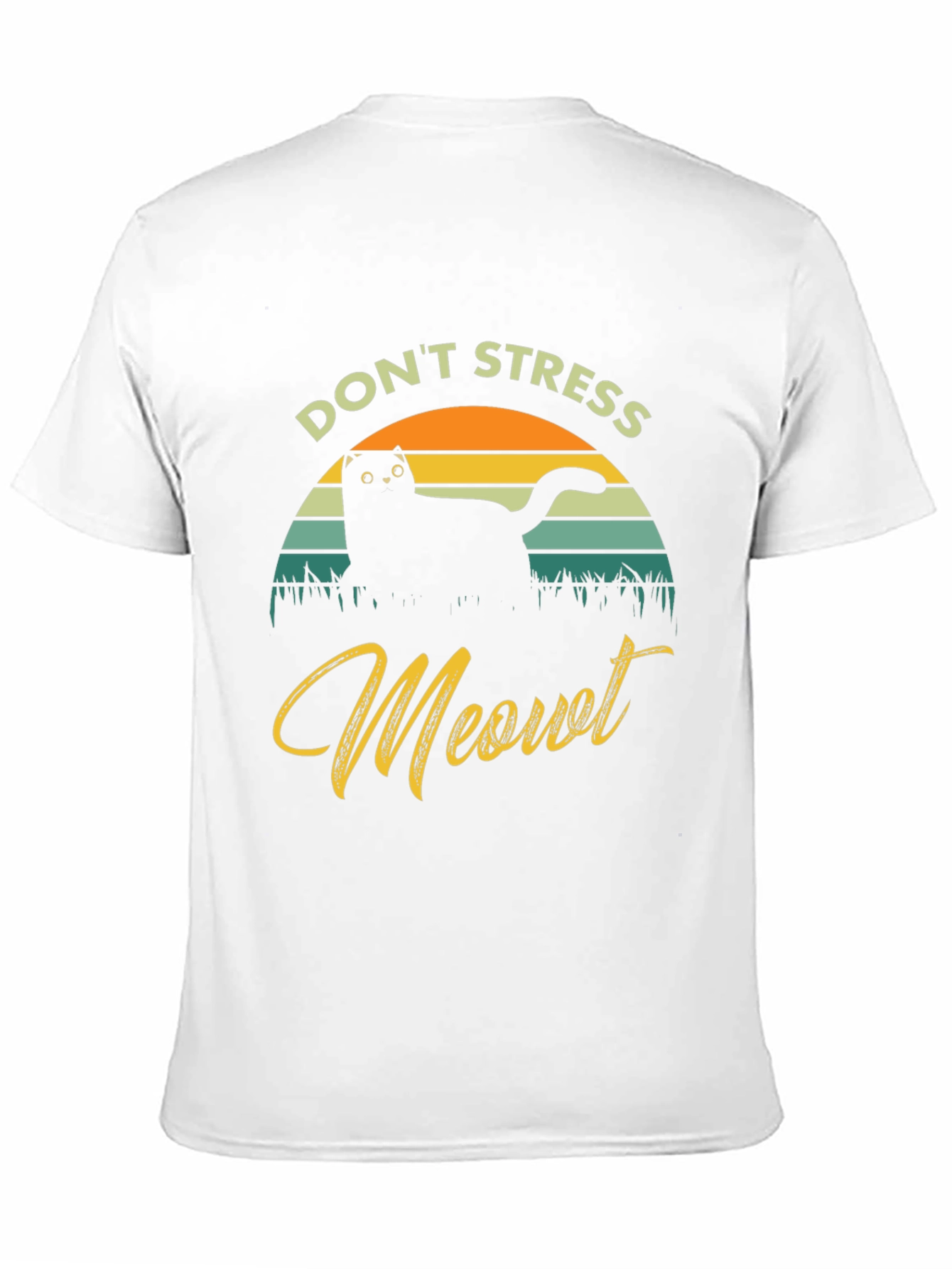 Dont Stress Meowt Cat Graphic T-Shirt