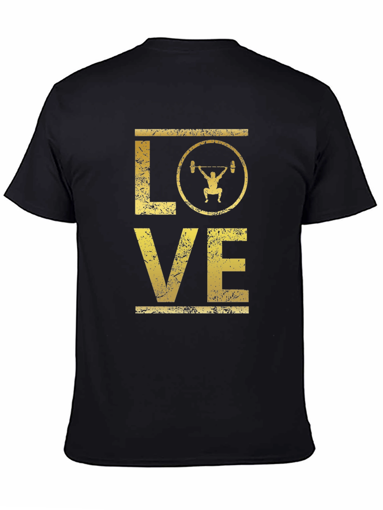 Love Weightlifting Graphic Tee - Black