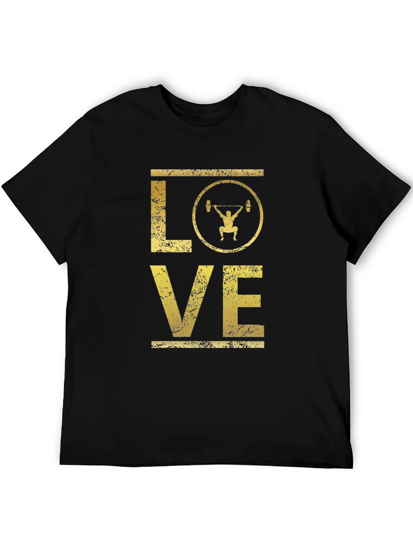 Love Weightlifting Graphic Tee - Black