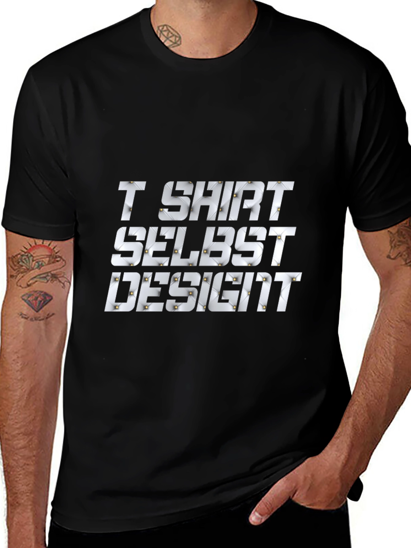 Self Design T-Shirt - Stylish & Unique