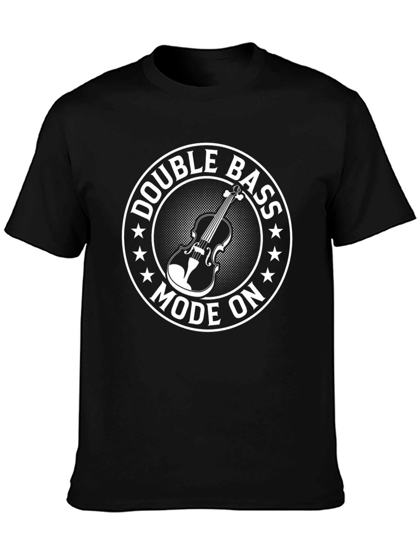 Double Bass Mode On T-Shirt Music Lover Tee