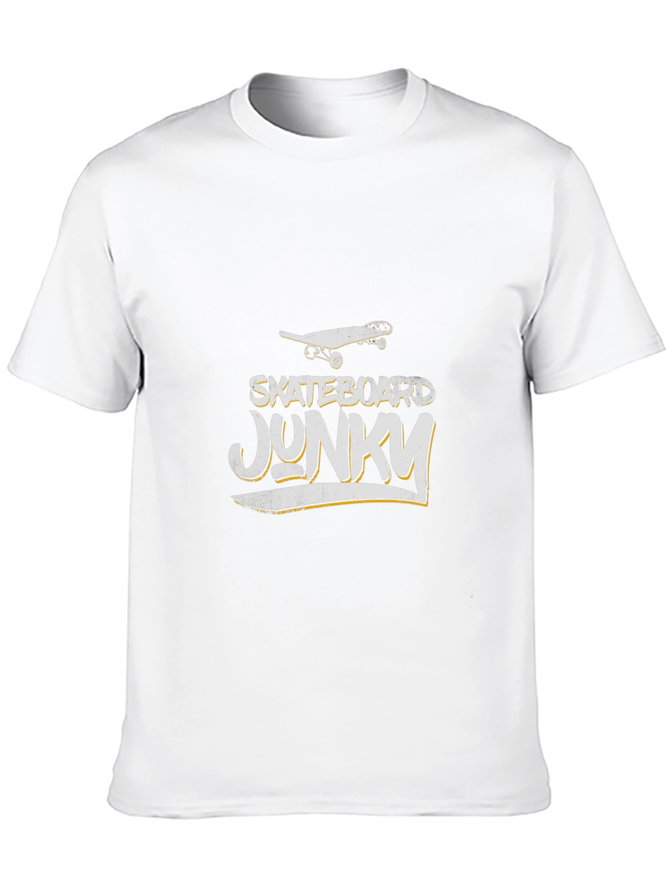Skateboard Junky Graphic Tee - Black Cotton T-Shirt