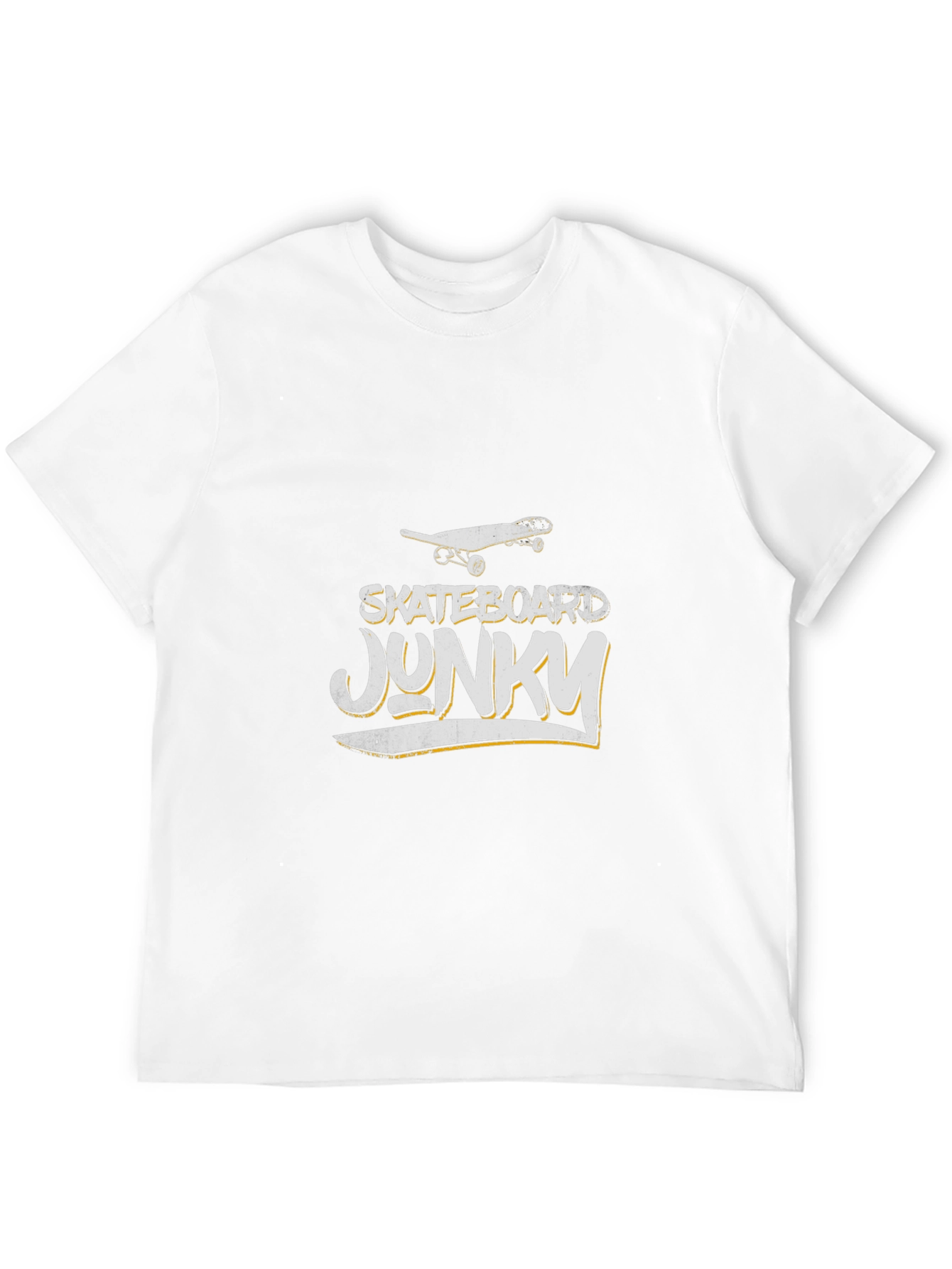Skateboard Junky Graphic Tee - Black Cotton T-Shirt