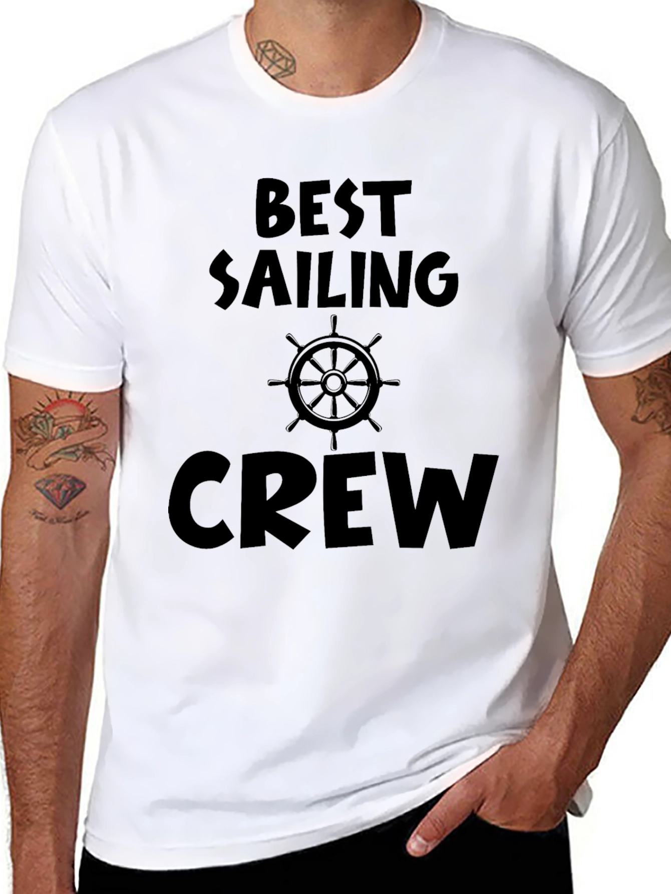 Best Sailing Crew Black T-Shirt