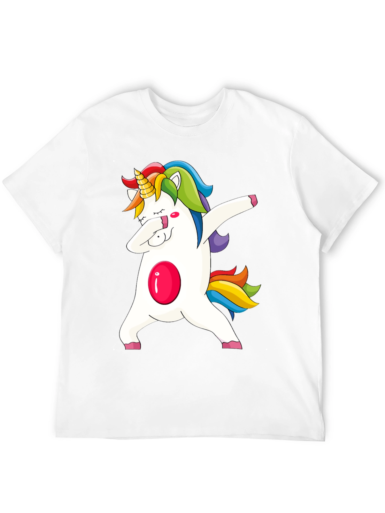 Dabbing Unicorn Graphic Tee - Black